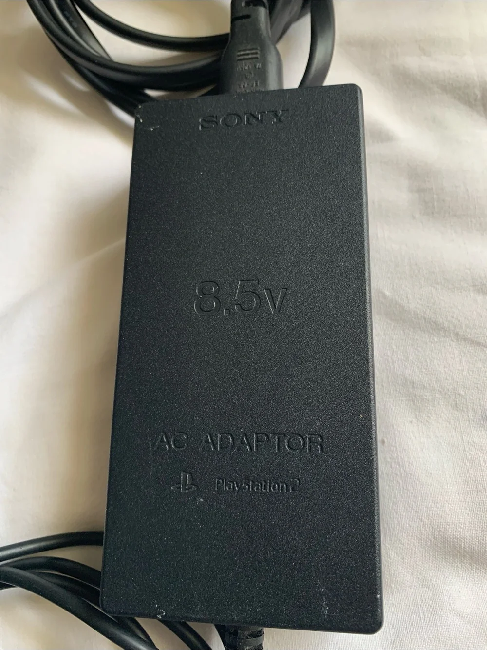 Sony Black PS2 DualShock Controller with Black Power Adapter and Cables